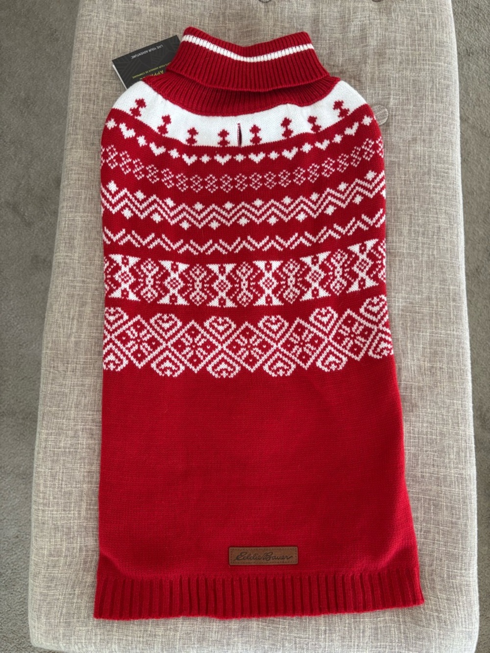 NWT EDDIE BAUER DOG SWEATER